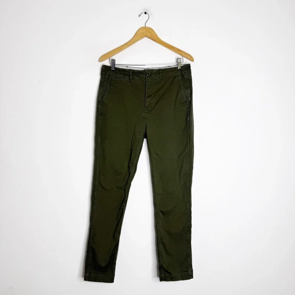 BEAMS Men’s Olive Green Chino Pants Size Large